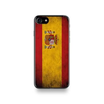 Coque Iphone 8 Silicone motif Drapeau Espagne Vintage