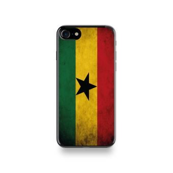Coque Iphone 8 Silicone motif Drapeau Ghana Vintage
