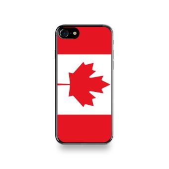 Coque Iphone 8 Silicone motif Drapeau Canada