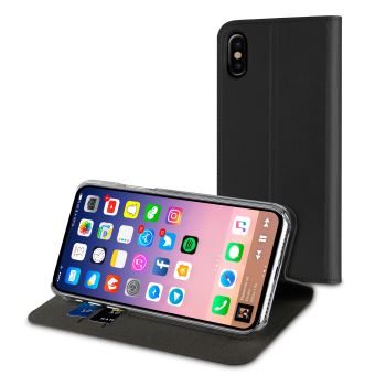 Muvit Etui Folio Stand Noir Pour Apple Iphone 8