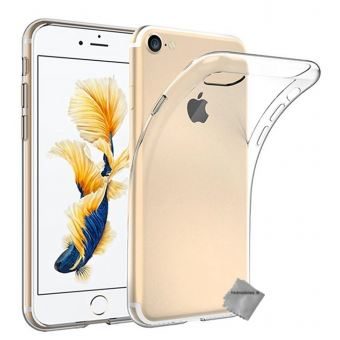 Housse coque gel fine pour Apple iPhone 8 Plus avec verre trempe – TRANSPARENT TPU