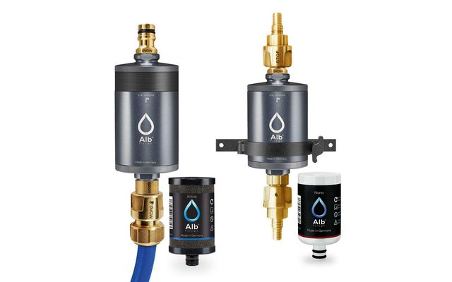 Alb Filter® PRO CAMPER Set Combinaison de filtres à eau potable | Avec raccord GEKA I Titane