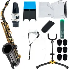 Thomann TAS-180 Black Alto Sax Set