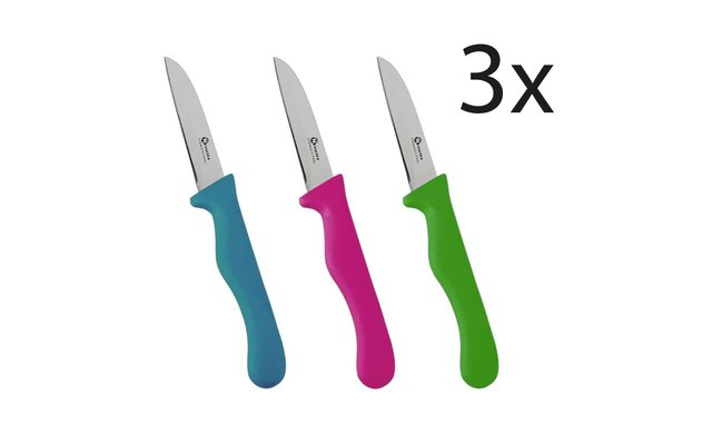 Metaltex Basic couteau à éplucher droit set de 3 pièces