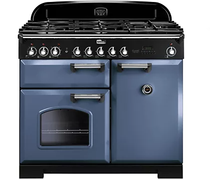 Piano de cuisson gaz Falcon CLASSIC DELUXE 100 ROCHE BLEUE CHROME