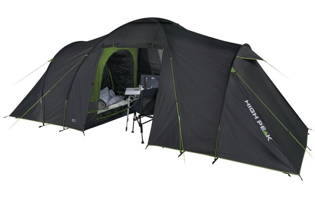 High Peak Como 4.0 tente dôme pour 4 personnes gris foncé/vert 230 x 450 cm