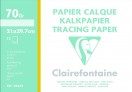 12 FEUILLES DE PAPIER CALQUE CLAIREFONTAINE 21X29,7CM – 70G