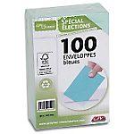 Enveloppes Élections recyclées Bleu Sans Fenêtre 9 (H) x 14 (l) cm – 100 / Paquet