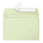 Enveloppes de correspondances Vert Sans Fenêtre Pollen C6 11,4 (H) x 16,2 (l) cm 120 g/m² – 20 / Paquet