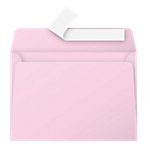 Enveloppes de correspondances Rose Sans Fenêtre Pollen C6 11,4 (H) x 16,2 (l) cm 120 g/m² – 20 / Paquet