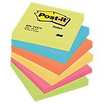 6 blocs de notes repositionnables couleurs – Post-it – 76 x 76 mm – coloris néon