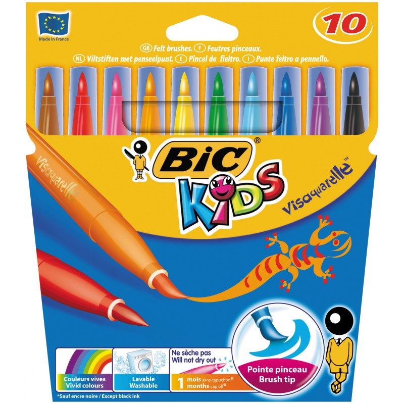 Pochette de 10 feutres visaquarelle – bic