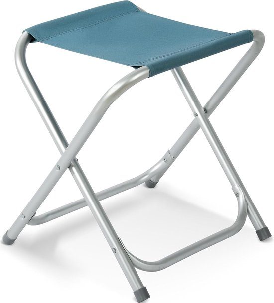 TABOURET PLIANT DE CAMPING BLEU