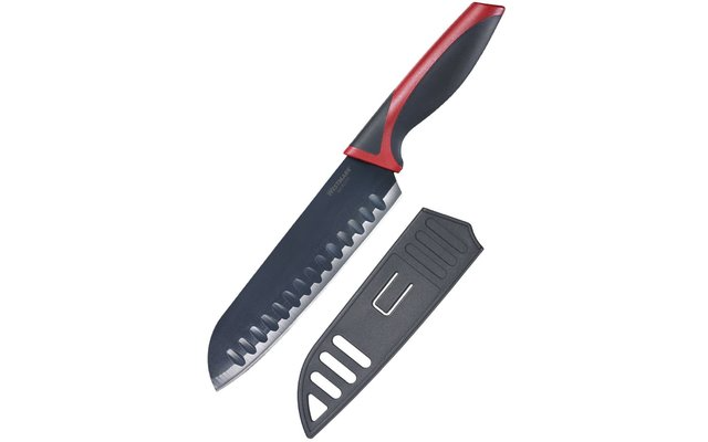 Westmark couteau Santoku Lame 17 cm noir/rouge