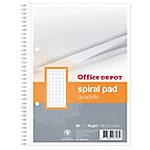 Cahier double spirale – Office DEPOT – A5+ – petits carreaux – 160 pages