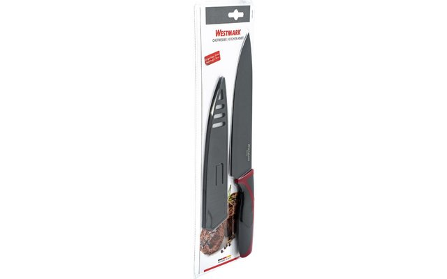 Westmark couteau de chef lame 20 cm noir/rouge