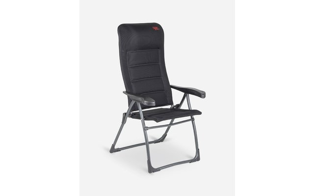 Crespo AP/215 ADS Air Deluxe chaise de camping noire