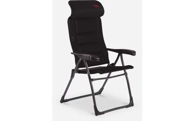 Crespo AP/215 ADSC Air Deluxe Compact chaise de plage noire