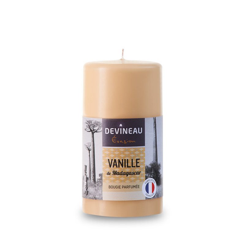 Bougie Cylindrique parfumée vanille