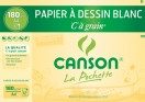 12 FEUILLES DE PAPIER DESSIN BLANC CANSON 21X29,7CM – 180G