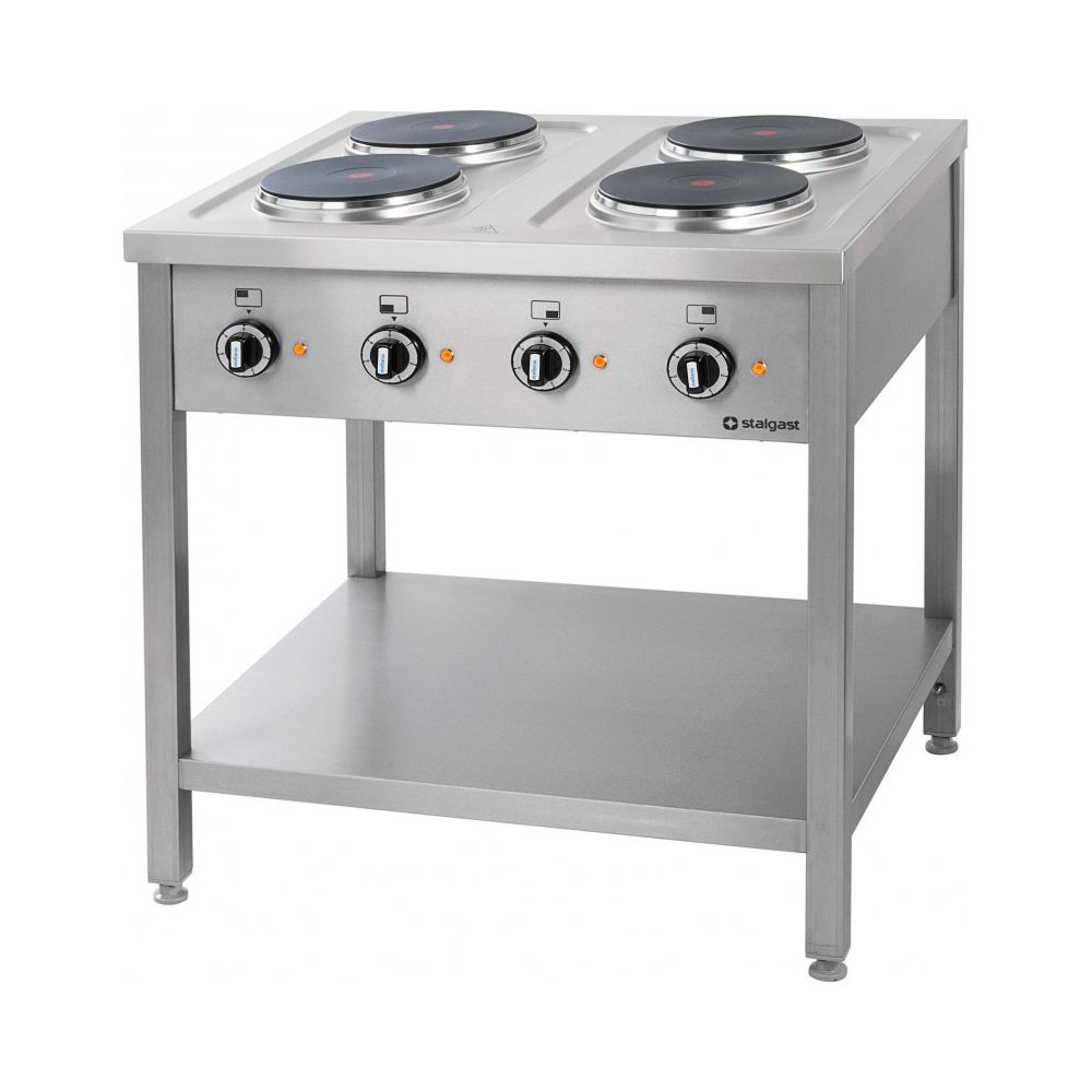 Piano de Cuisson Electrique Professionnel 4 plaques – prof. 700 – Stalgast – 700