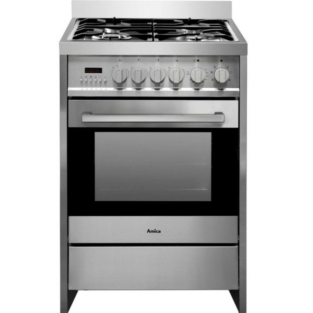 Cuisinière gaz a 68l 4 feux inox – acme2005x – AMICA