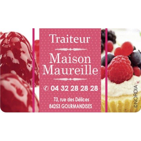 ETIQUETTE ADHESIVE FRUIT GOURMAND PERSONNALISABLE/1000