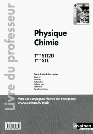 PHYSIQUE CHIMIE TERM STI2D/STL