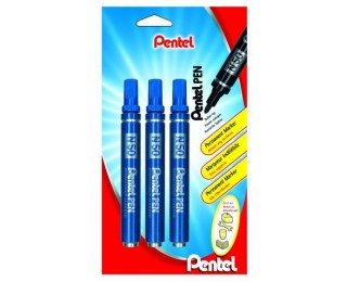 Lot de 3 marqueurs indélébiles multi-supports N50 – PENTEL – Bleu