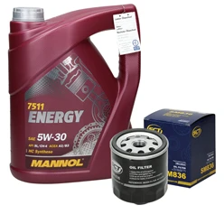 Ensemble de filtres VAG avec huile moteur 5L 5W30 Energy | ECD Germany