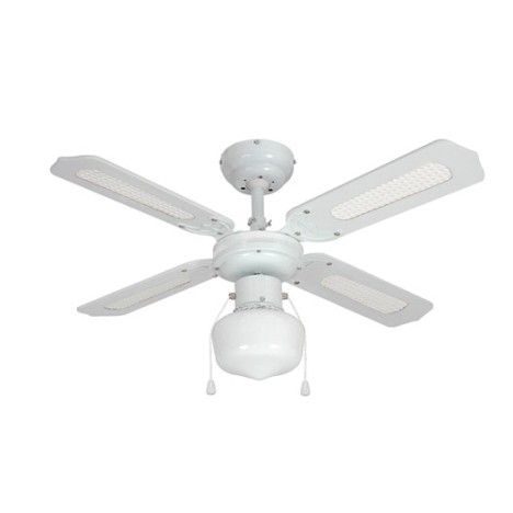 Ventilateur de plafond Barbade INSPIRE, blanc canné, 60 W