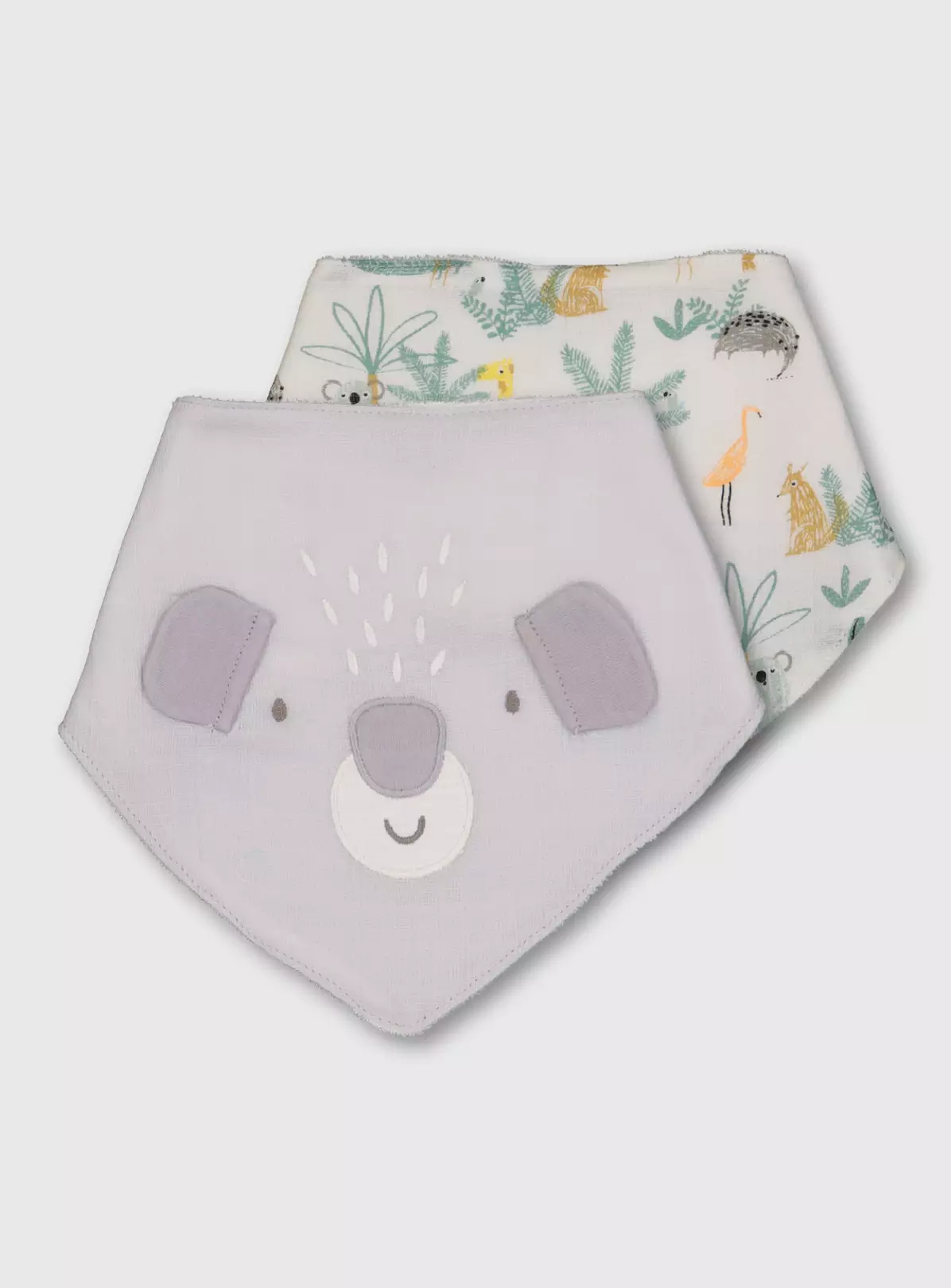 Koala Bear Print Hanky Bib 2 Pack – One Size