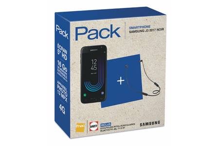 Smartphone SAMSUNG PACK SAMSUNG J3 2017 NOIR+JBL T110