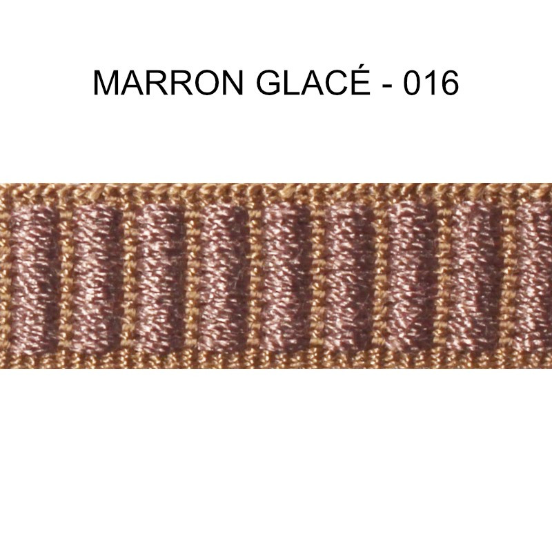 Galon reps 12 mm – Marron glacé 016