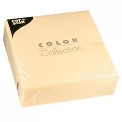 Serviette Color Collection 25 X 25 crème par 20