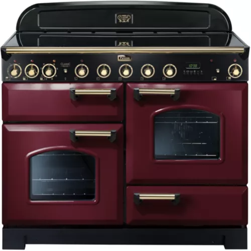 Piano de cuisson induction Falcon DELUX110 INDUC ROUGE/LAITON