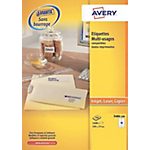 1600 Etiquettes multifonctions – Avery – 105 x 37 mm