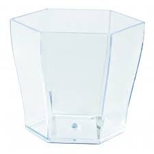 Verrine HEXAGONALE 5.5 cl plastique par 28