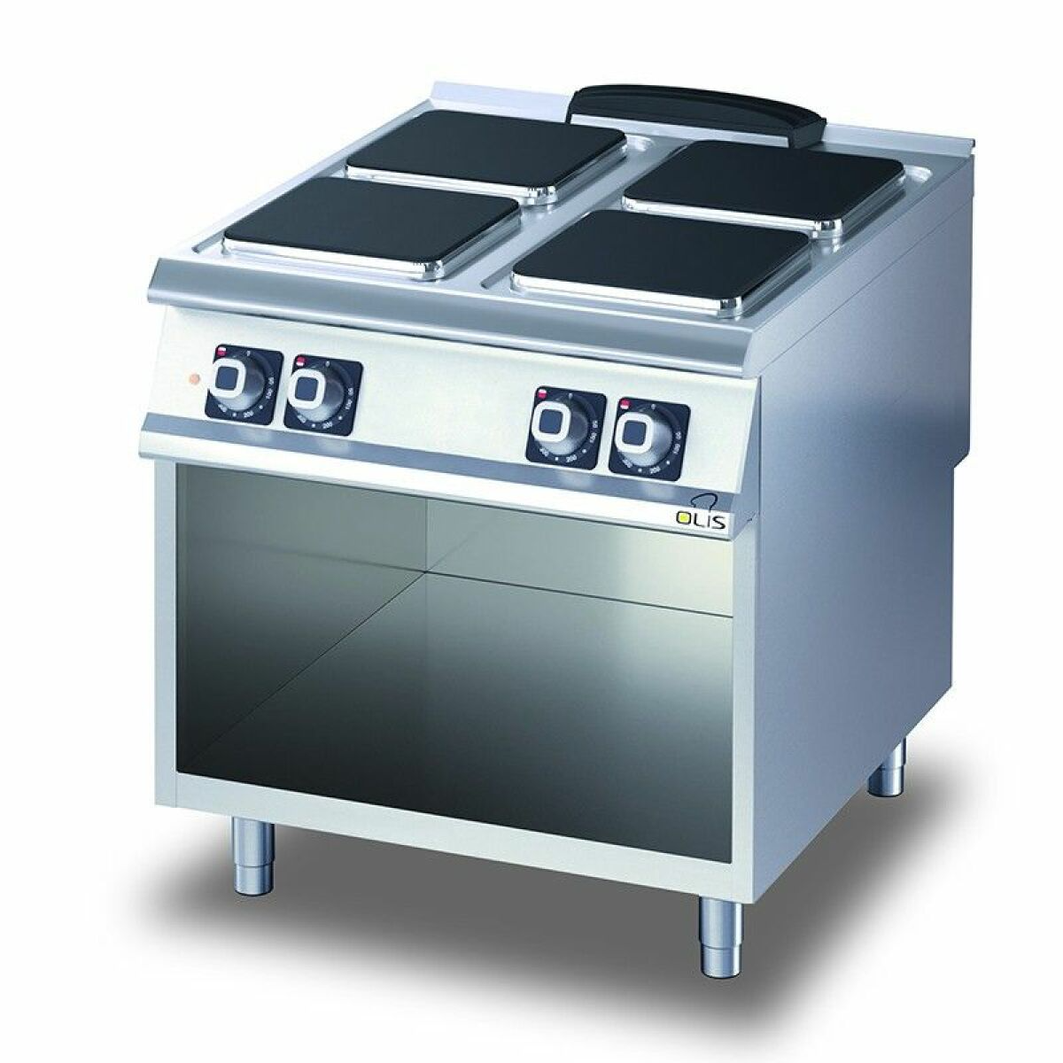 Fourneau Electrique sur Meuble Diamante 90 – 2 à 4 Plaques Carrées – Olis