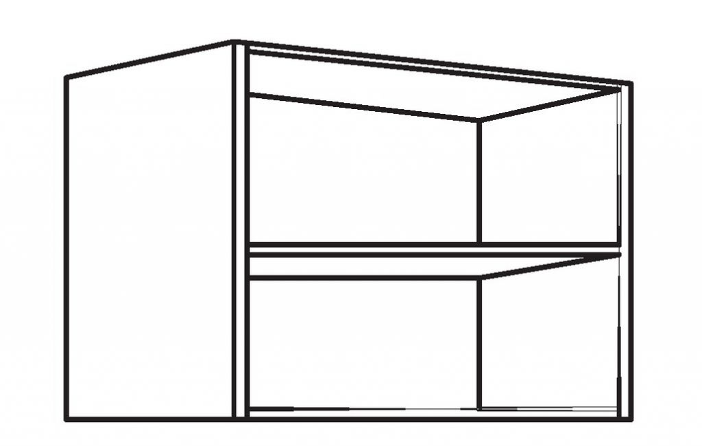 Caisson de cuisine : Caisson haut – profondeur 330 mm