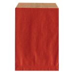 Pochettes cadeaux Kraft brun vergé 27cm (H) x 16cm (l) Rouge – 250 / Paquet