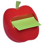 Dévidoir Z-Notes 76 x 76 mm – Post-it® – forme pomme + recharge