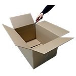 Caisse à hauteur variable 200 (H) x 350 (l) x 250 (P) mm Brun – 10 / Paquet