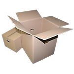 Caisses de déménagemen 300 (H) x 350 (l) x 275 (P) mm Marron – 10 / Paquet