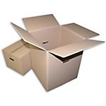 Caisses de déménagemen 565 (H) x 450 (l) x 450 (P) mm Marron – 10 / Paquet