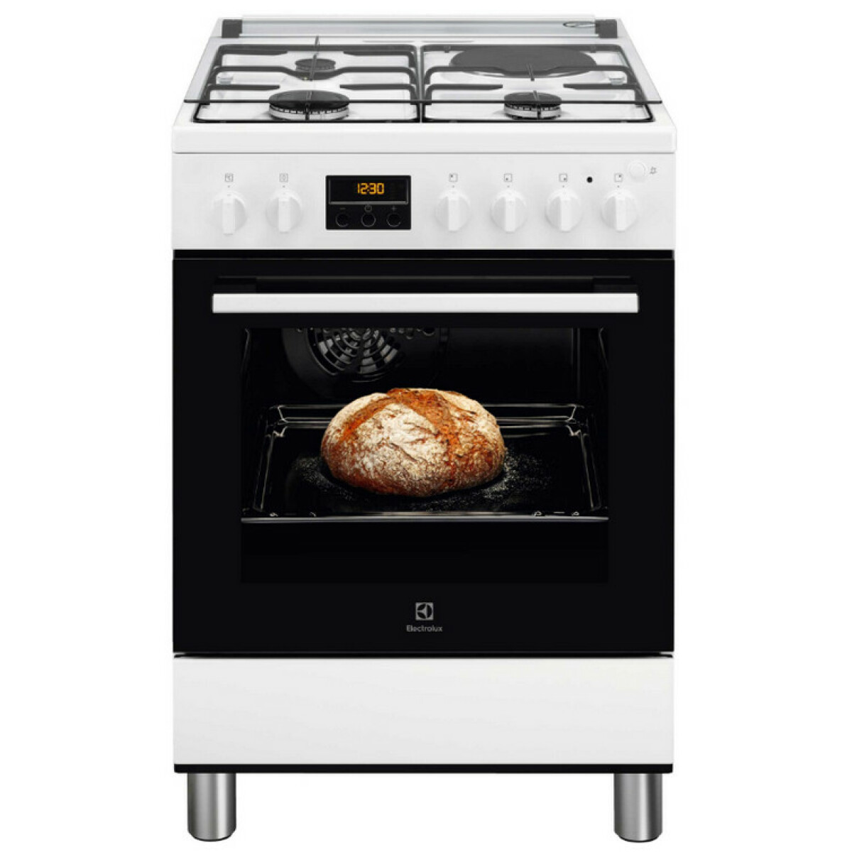 Cuisinière mixte a 54l 4 feux blanc – lkm648588w – ELECTROLUX