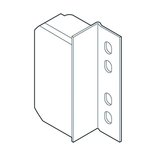 Côté de tiroir double paroi Blum – emballage industriel : Adaptateur supplémentaire pour tube Tandembox gris