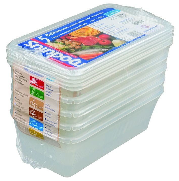 Boîte gastronorme Modulus GN 1/3 avec couvercle par 5