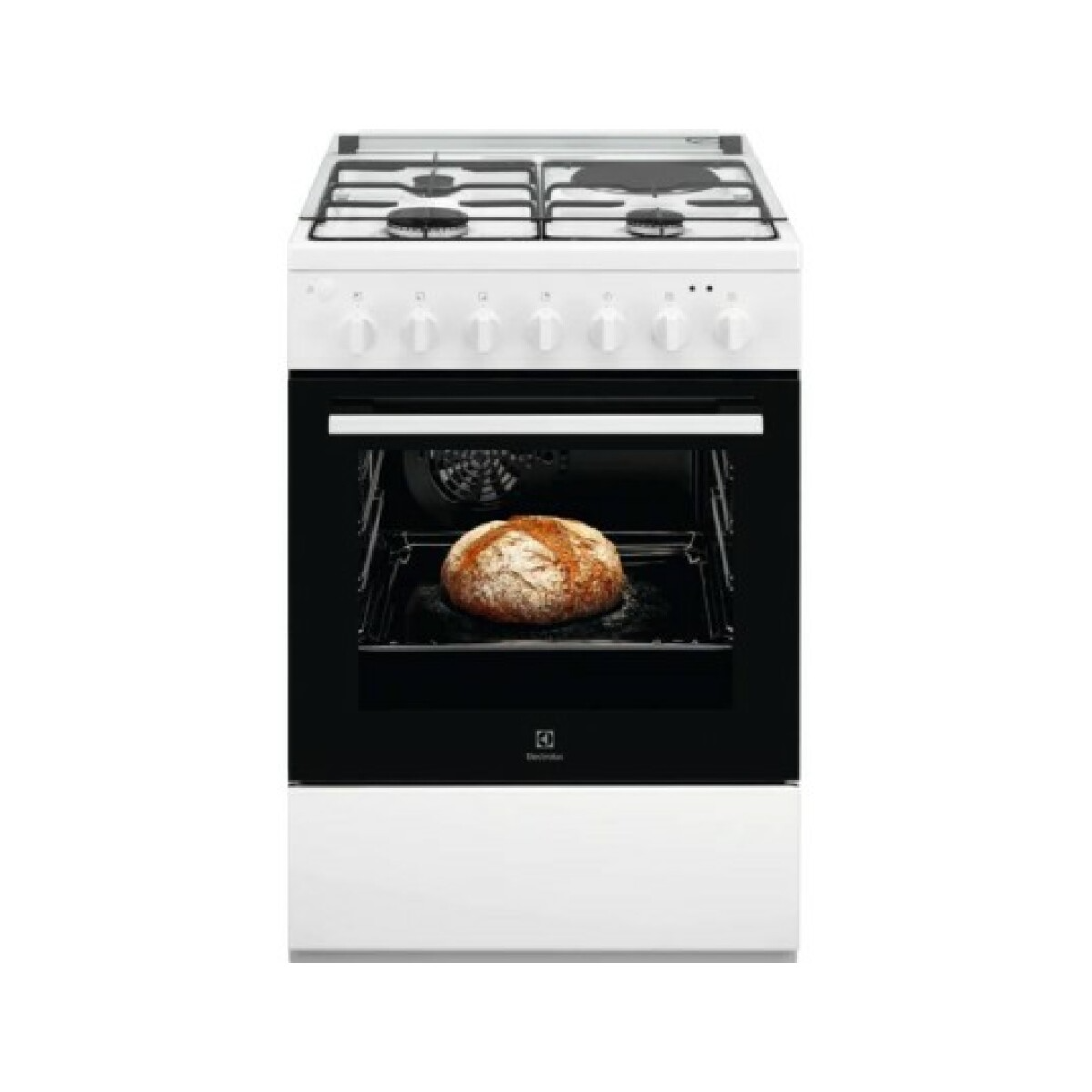 Cuisinière mixte 57l 4 feux blanc – lkm624088w – ELECTROLUX