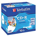 10 CD-R – Verbatim – 700 Mo / 80 minutes – vitesse 52x – Imprimable